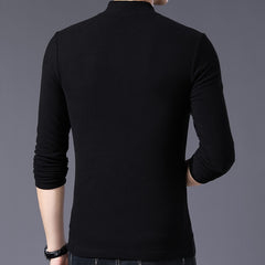 Ozzy - Black Long Zip Collar Neck Top