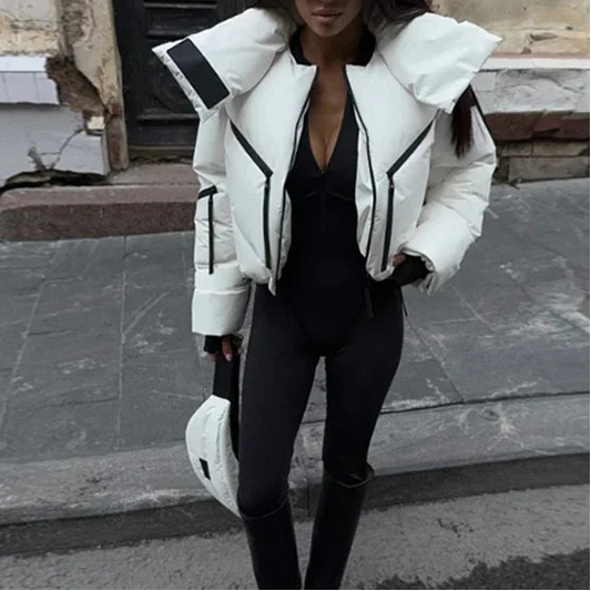 Elowen – Luxe Cropped Puffer Jacket
