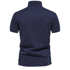 Zephron – Floral Panel Polo Shirt