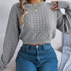 Aura - Long Sleeved Backless Sweater