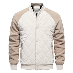 Tharvion – Quilted Panel Zip-Up Men’s Jacket