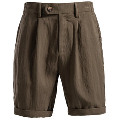 Aurelio – Tailored Linen Blend Shorts