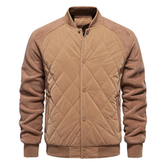 Tharvion – Quilted Panel Zip-Up Men’s Jacket