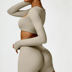 Ysoria – Sculpt Long Sleeve Active Crop Top