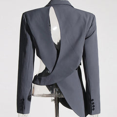 Umara - Cutout Buckle Detail Blazer