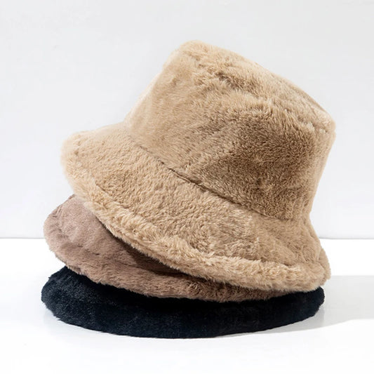 Tosca - Faux Fur Fluffy Bucket Hat