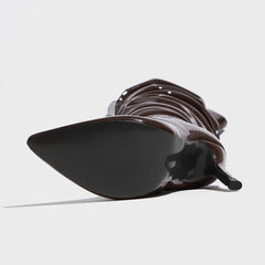 Marcelline – Patent Thigh-High Stiletto Boots