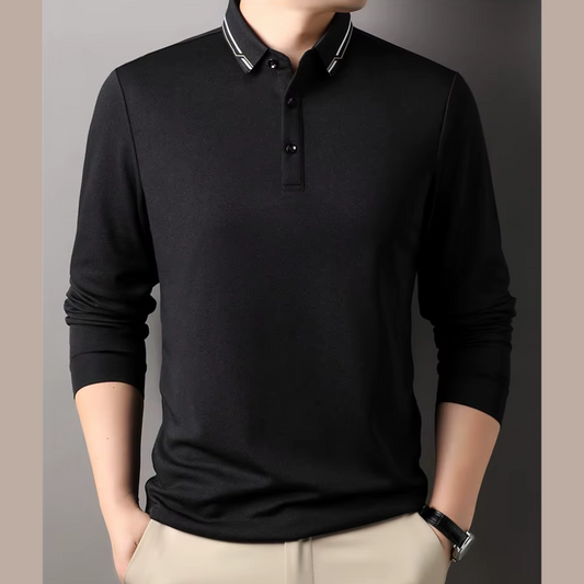 Santino - Men's Long Sleeve Polo Shirt