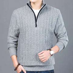 Ezra - Men's Half Zip Front Sweater