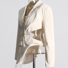 Umara - Cutout Buckle Detail Blazer