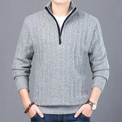 Ezra - Men's Half Zip Front Sweater