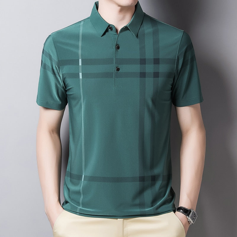 Ben - Checked Anti-Wrinkle Polo Shirt