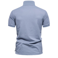 Zephron – Floral Panel Polo Shirt