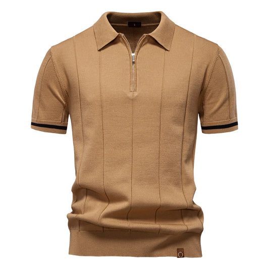 Kaelric – Zip Collar Knit Polo