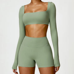 Ysoria – Sculpt Long Sleeve Active Crop Top