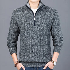 Ezra - Men's Half Zip Front Sweater