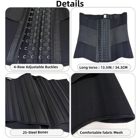 Orzalia – 25 Steel Bone Long Torso Waist Trainer