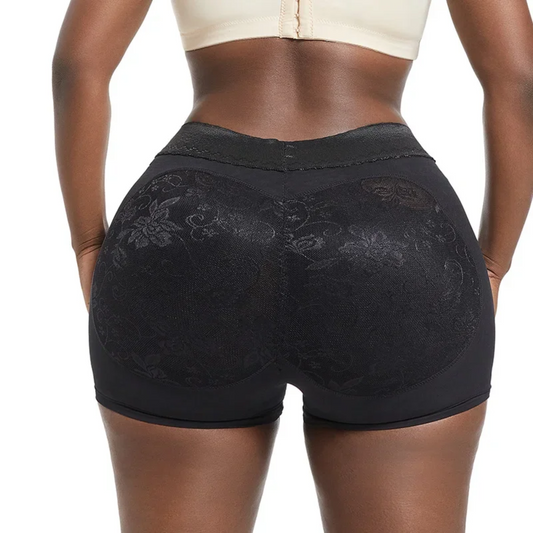 Tummy Control Butt Lift Lace Shorts With Butt Pads