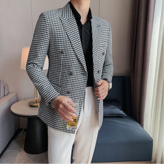 Blake - Slim Fit Houndstooth Blazer