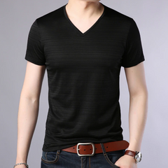 Noah - Short Sleeves V-Neck Tee Shirt