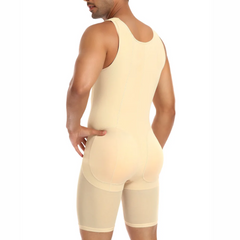 Men's Full Body Compression Shaper With Butt Pads