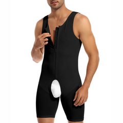 Men's Full Body Compression Shaper With Butt Pads