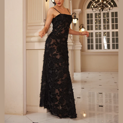 Formal Occasion Dresses Maxi Black Appliques Dresses for Dancing Parties Long Elegant and Beautiful Women Dress refer to size chart / XS (sexy Dress ) Formal Occasion Dresses Maxi Black Appliques Dresses for Dancing Parties Long Elegant and Beautiful Women Dress refer to size chart / XS (sexy Dress )