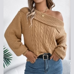 Maryn - Off Shoulder Long Sleeve Sweater