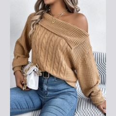 Maryn - Off Shoulder Long Sleeve Sweater