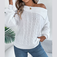 Maryn - Off Shoulder Long Sleeve Sweater