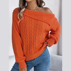 Maryn - Off Shoulder Long Sleeve Sweater