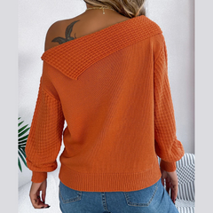 Maryn - Off Shoulder Long Sleeve Sweater