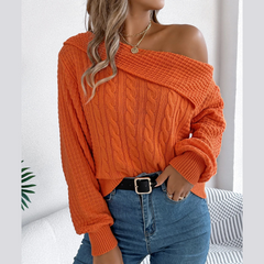 Maryn - Off Shoulder Long Sleeve Sweater