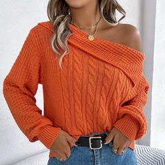 Maryn - Off Shoulder Long Sleeve Sweater