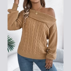 Maryn - Off Shoulder Long Sleeve Sweater