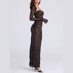 Sabrina - Lace Long Sleeve Gown