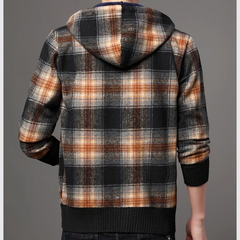 Rolando - Men's Casual Plaid Hooded Jacket