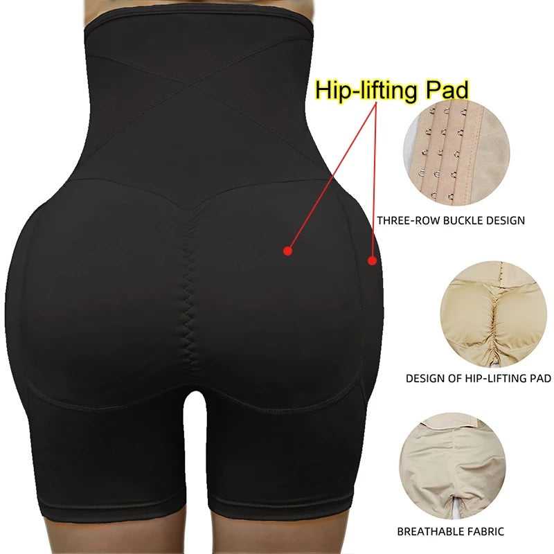 waist trainer with pad hip seamless