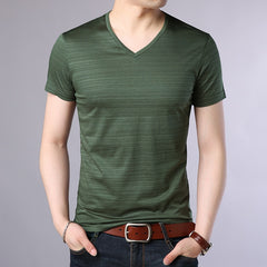 Noah - Short Sleeves V-Neck Tee Shirt