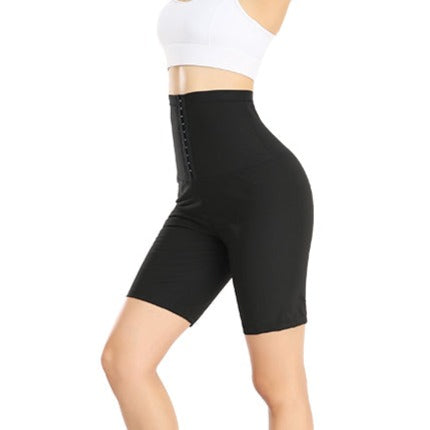 High Waist Hip-Lifting Sauna Biker Shorts - Model Mannequin