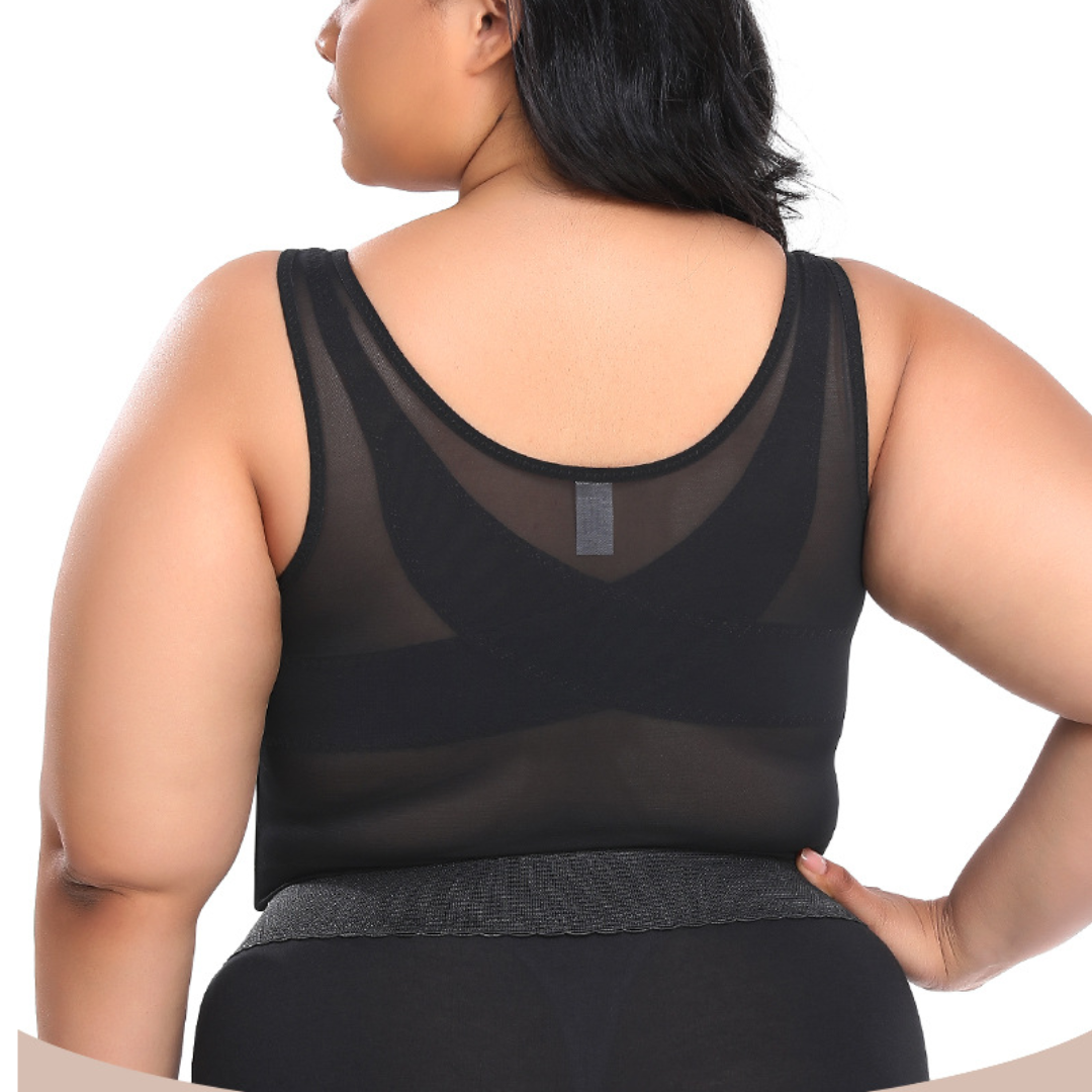 Full Back Padded Camisole Posture Corrector Bra Women Slimming Vest Corset  Top 