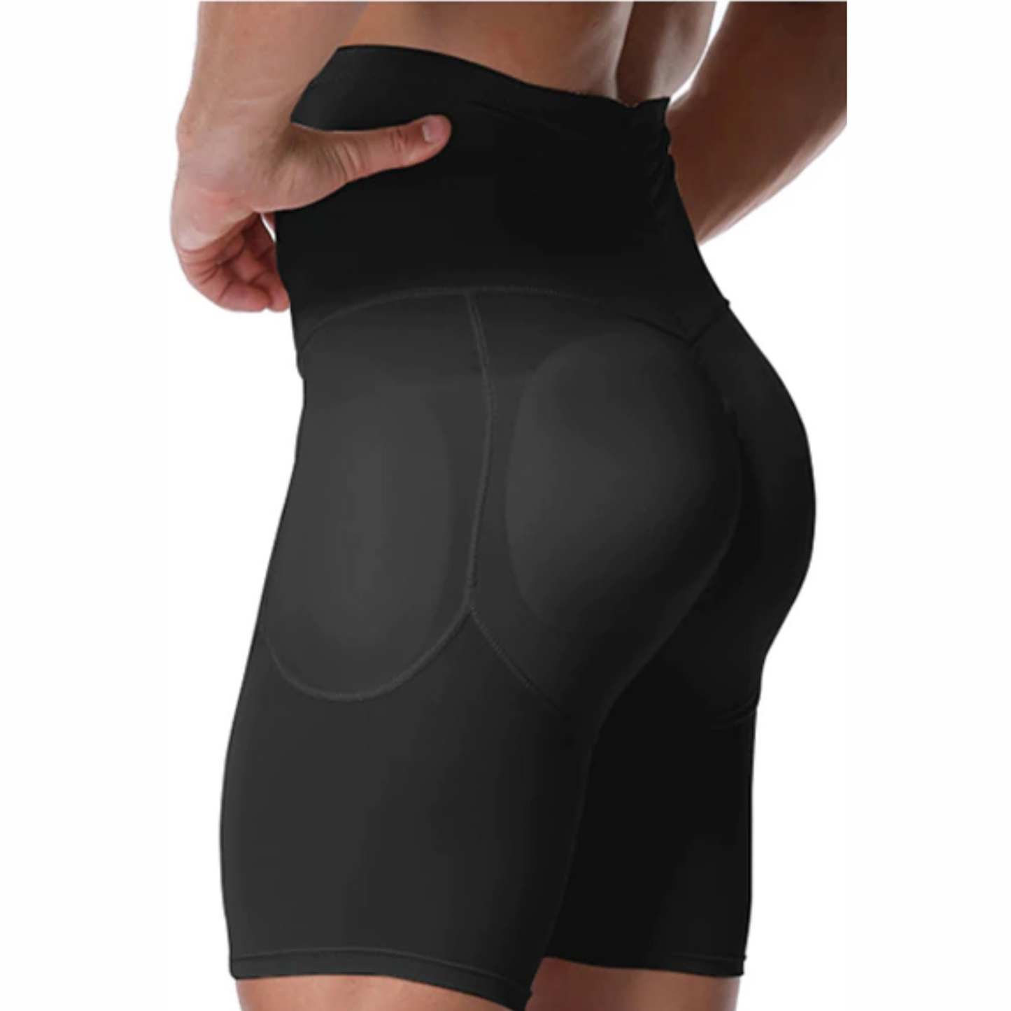 Men's Padded Hip & Butt Lift Boxer Shorts - Model Mannequin