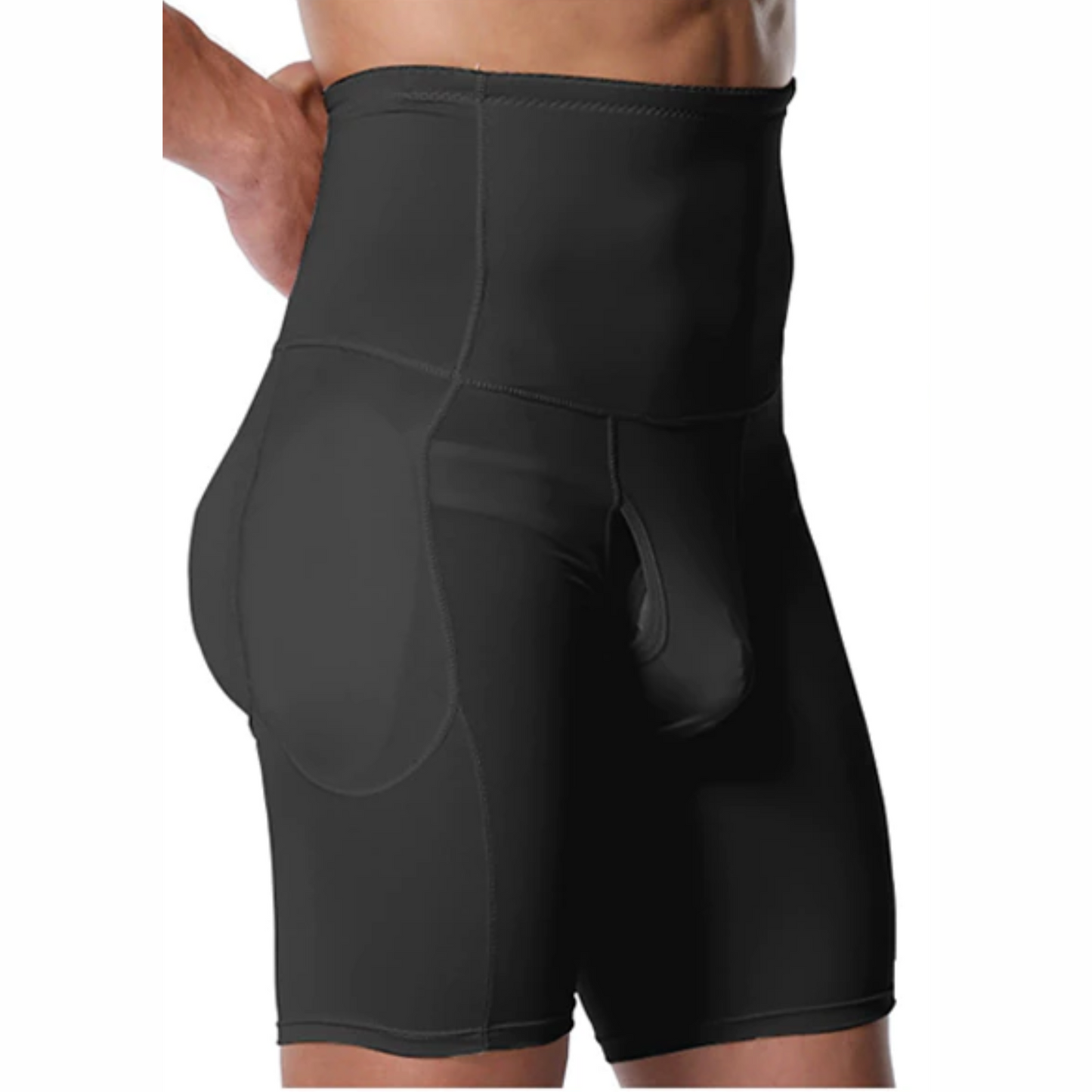 Men's Padded Hip & Butt Lift Boxer Shorts - Model Mannequin