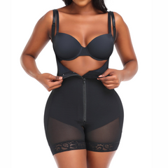 Zip Front Tummy Control & Butt Lift Bodysuit