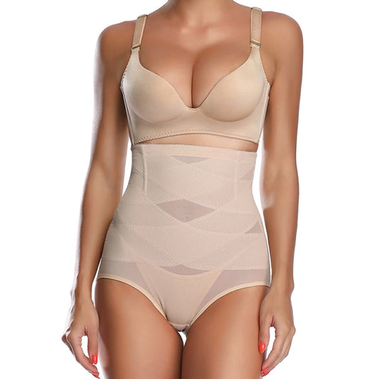 Cross Compression High Waist Butt Lift Panties - Model Mannequin