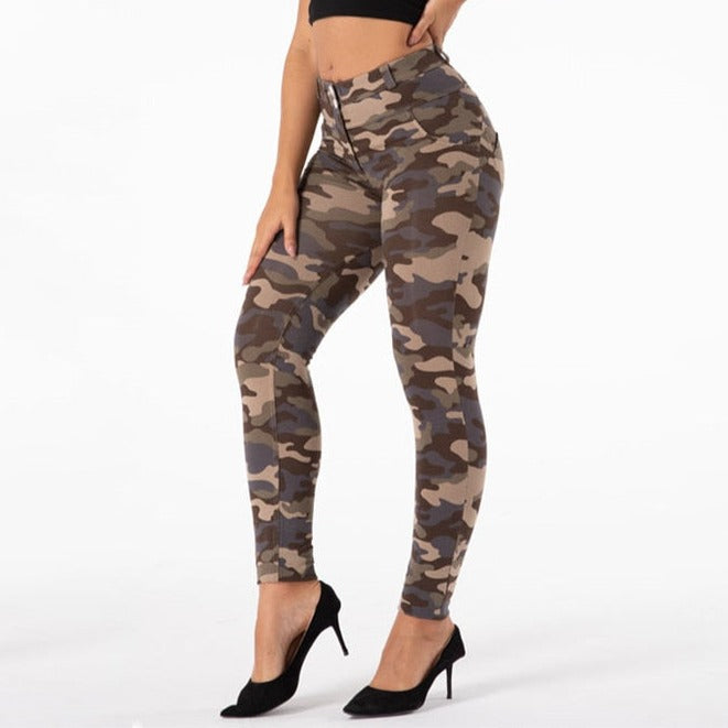 Cheeky Camouflage Butt Lift Pants - Model Mannequin