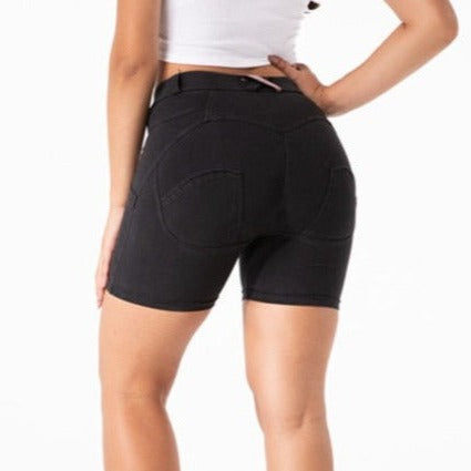 Cheeky Black Butt Lift Shorts - Model Mannequin