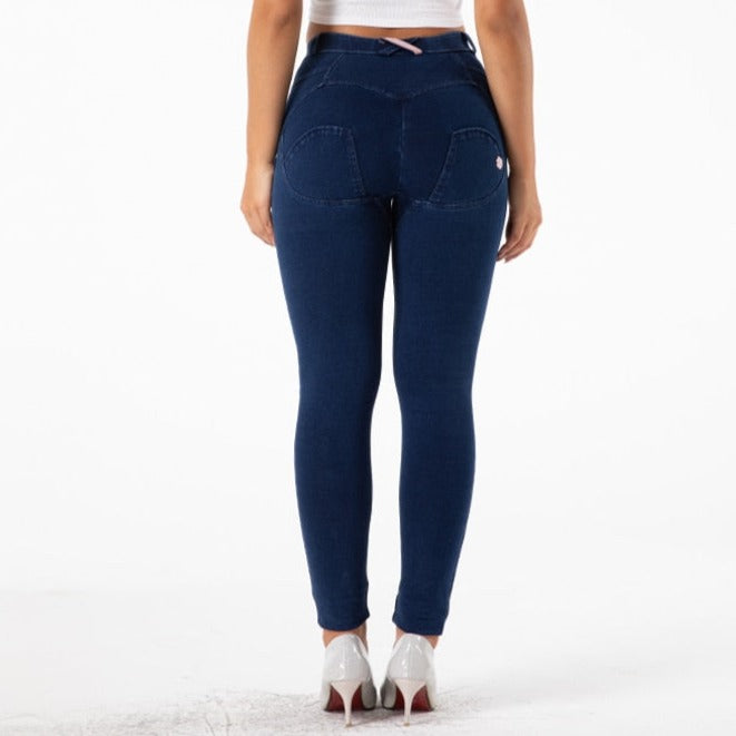 Cheeky Dark Blue Butt Lift Jeggings - Model Mannequin