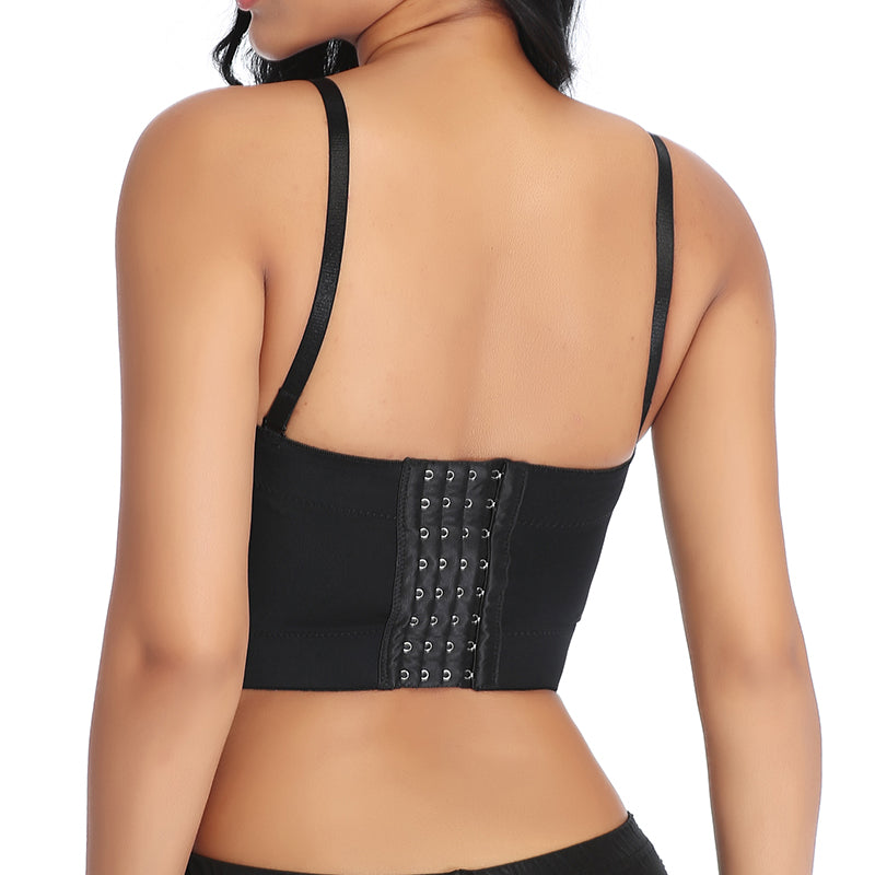 PU Faux Leather Bralette Top - Model Mannequin