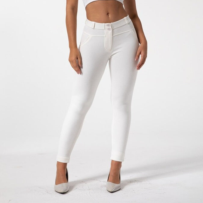 Cheeky White Butt Lift Pants - Model Mannequin